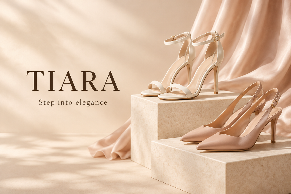 TIARA women’s footwear website banner