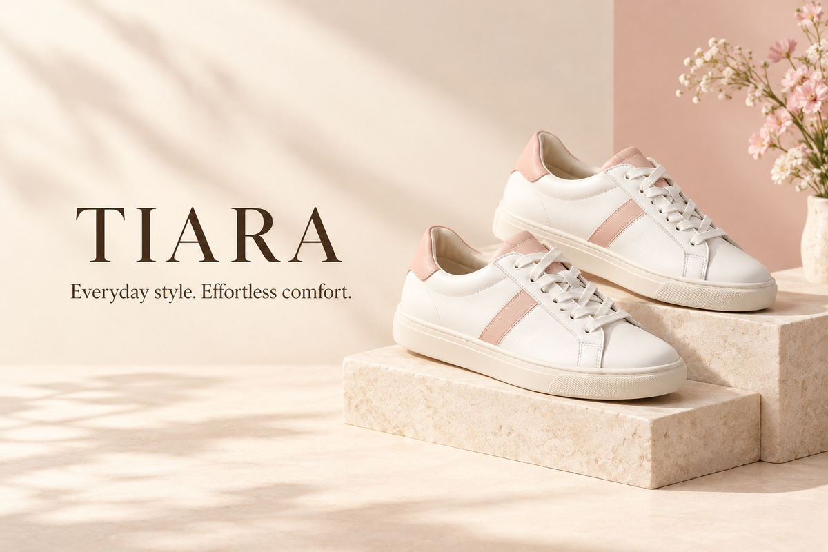 TIARA women’s sneaker banner